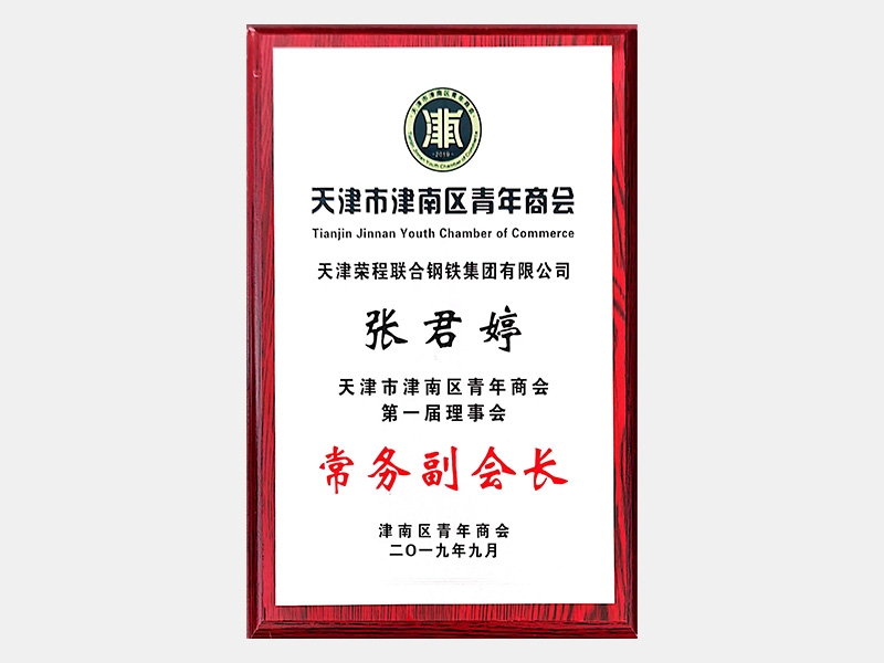 天津市津南区青年商会第一届理事会常务副会长